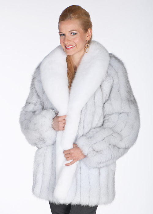 real fox fur jacket-natural-blue-white-fox fur jackets