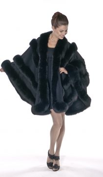 cashmere fox fur-trimmed-black-empress style