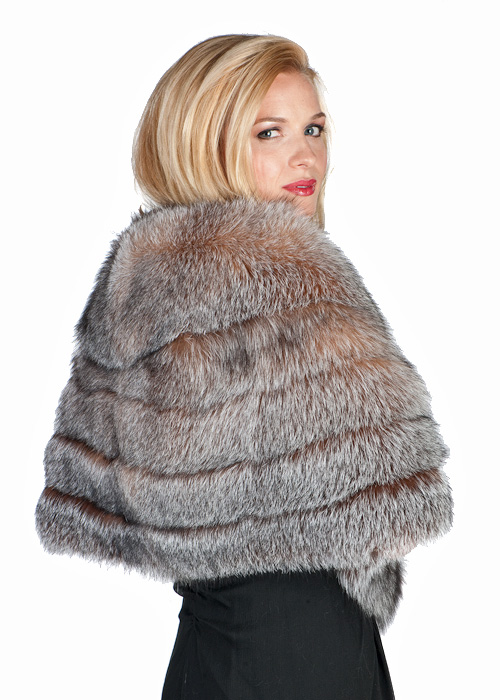 Crystal Fox Fur Cape – Madison Avenue Mall Furs