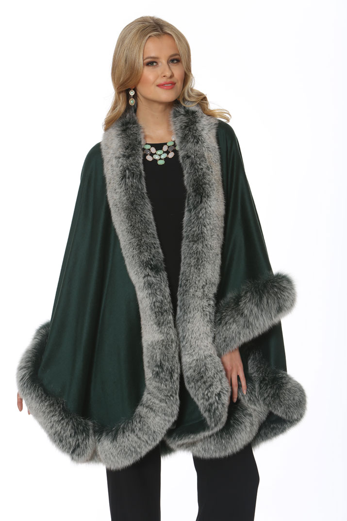 cashmere cape-emerald-frost fox
