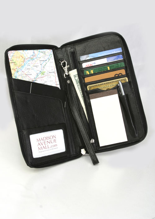 real travel organizer-genuine leather passport holder