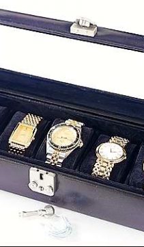 real leather watch case for men