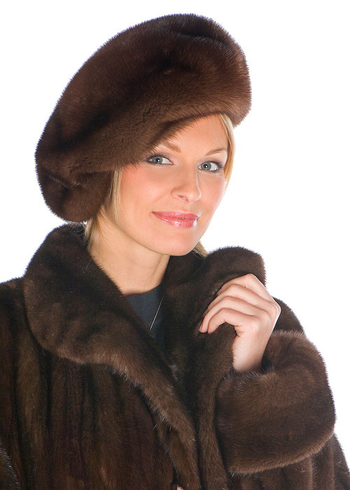 Mink Hat -Womens Brown Mink – Madison Avenue Mall Furs