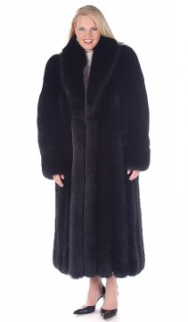 fox coat-fox fur coat-real fox coat-black fox fur coat-fox fur Coat plus size-real fur coat long