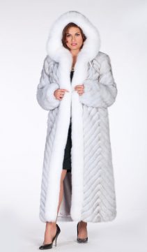 fox fur coat with hood-real fur coat with hood-plus size fox jacket