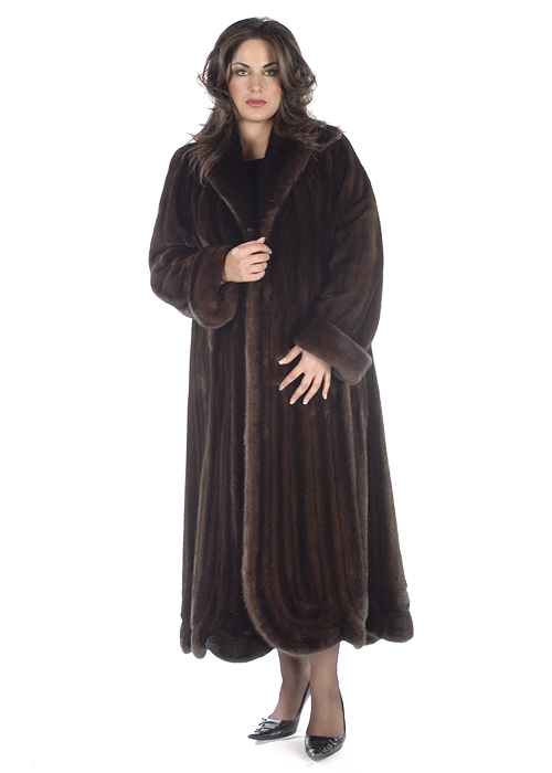 plus size natural mink coat women's-swirl-panel