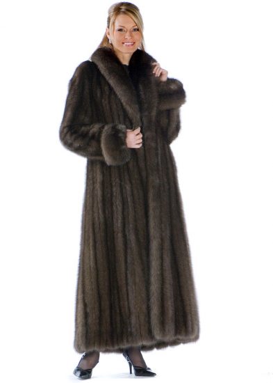 Sable Coat with Shawl Collar – Madison Avenue Mall Furs