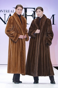 mink fur coat womens-classic shawl collar-demibuff