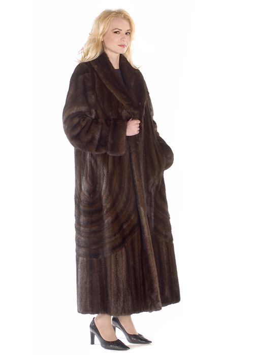 real mink coat for women-mahogany mink-double-directional