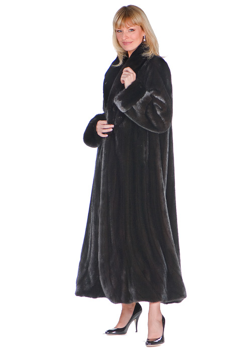 mink coat ladies-real mink coat-long coat for women